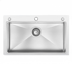 [Rangos] Chậu rửa bát Handmade 1 hố lớn có giật cấp RGS-7848-GC