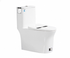 Bồn cầu 1 khối Rangos RG-8089 - Vành rim, Xả xoáy 360°, Men chống bám bẩn