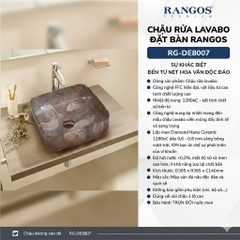 [Rangos] Chậu rửa lavabo đặt bàn Rangos RG-DE8007