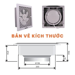 Quạt hút siêu mỏng NMV2023 20W Nanoco