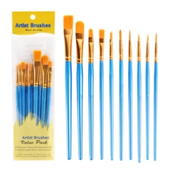Cọ Artist Brushes cán xanh đầu vàng đồng