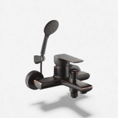 [Luxta] Vòi sen nóng lạnh (Bao gồm dây và tay sen, chân S nhỏ) L2228 Black