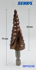[Senka] Mũi khoan tháp xoắn - khoan Inox Ø4-22 /10BẬC 20B422