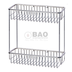 KỆ DÂY INOX CHỮ NHẬT HAI TẦNG BN420
