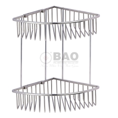 KỆ GÓC DÂY INOX HAI TẦNG BN520