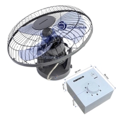 Quạt Đảo Trần Nanoco NOF1650GR / NOF1650BE – 47W, 5 Cánh, Xoay 360°, Điều Khiển Hộp Số