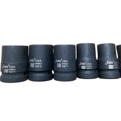 [Santa] Đầu típ hơi cr-mo 1/2" đen  ngắn