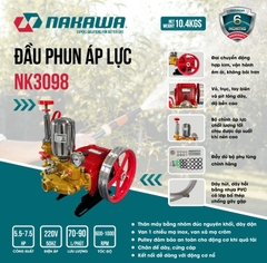 Đầu Phun Áp Lực 5HP Nakawa NK3098
