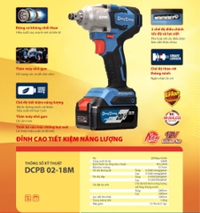 Máy Bắt Ốc Dùng Pin 20V Dongcheng DCPB02-18M