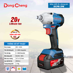Máy Bắt Ốc Dùng Pin Dongcheng DCPB298 2 Pin 1 Sạc