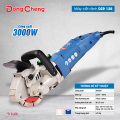 Máy Cắt Rãnh 5 Lưỡi 3000W Dongcheng DZR125