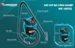 Máy hút bụi công nghiệp 1600W Nakawa NK-HB15L