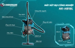 Máy hút bụi công nghiệp 1600W 18L Nakawa NK-HB18L
