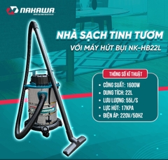 Máy hút bụi công nghiệp 1600W 22L Nakawa NK-HB22L
