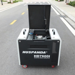 Máy phát điện chạy dầu 6kw Huspanda HD7600I inverter siêu cách âm