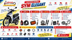 Kinh nghiệm chọn mua xe Bảo dưỡng xe SYM Elegant định kỳ — thay gì, khi nào?