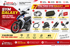 Kinh nghiệm chọn mua xe Top phụ tùng SYM Galaxy bán chạy nhất 2026