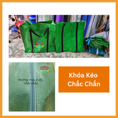 Túi Bạt Xanh Lá May Gia Cường Dây Đai (Cực chắc)