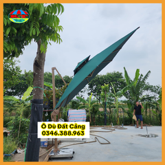 Ô Lệch Tâm Hợp Kim Nhôm 3M x 3M Xoay Nghiêng 360 Độ