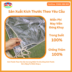 Bạt Trong Suốt May Viền