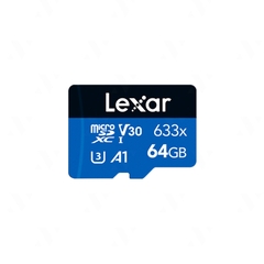 Thẻ nhớ LEXAR 64GB microSDXC U3, V30, A1 - LMS0633064G-BNNNG