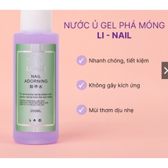 Nước Ủ Phá Gel Li-Nail – Dung Dịch Gỡ Gel Chuyên Dụng 200ml