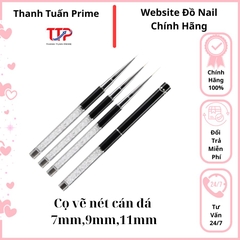 Cọ Vẽ Nail Cán Đá Cao Cấp – Cọ Nét 7mm 9mm 11mm Vẽ Line, Vẽ Chi Tiết Nail Art
