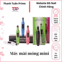 Máy Mài Móng Mini Cầm Tay Đa Tốc Độ Kèm Bộ Đầu Mài