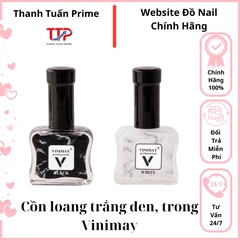 Cồn Loang Vinimay Trắng Đen Trong Suốt Tạo Hiệu Ứng Loang Nail Nghệ Thuật