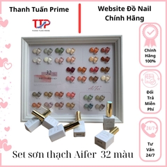 Set Sơn Gel Thạch Aifer 32 Màu Chính Hãng – Bảng Màu Trong Suốt Trendy, Chất Gel Mịn