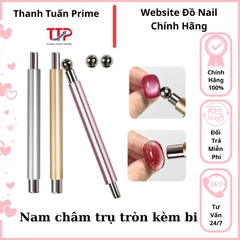Nam Châm Trụ Tròn Kèm Bi Tạo Hiệu Ứng Mắt Mèo Nail