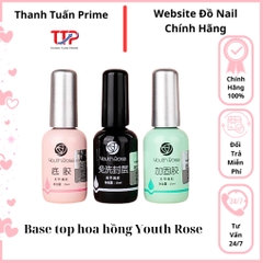 Base Top Cứng Móng Youth Rose - Hoa Hồng 15ML