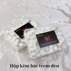 Hộp 100 Mút Dặm Ombre Nail Kèm Cán Gắn Mút