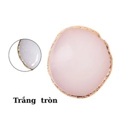 Đá Pha Sơn Gel Nail Art Cao Cấp – Bảng Trộn Gel Vân Đá Viền Kim Loại Sang Trọng