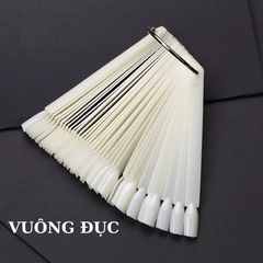 Móng Que Tập Sơn Vuông – Bảng Màu Nail 50 Tips (Trắng/Đen/Trong/Đục) Trưng Bày Màu Sơn