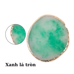 Đá Pha Sơn Gel Nail Art Cao Cấp – Bảng Trộn Gel Vân Đá Viền Kim Loại Sang Trọng