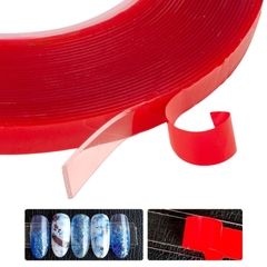 Băng Dính Đỏ 2 Mặt Dán Thanh Trưng Bày Móng