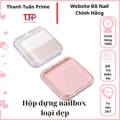 Hộp Đựng Nailbox Vuông Trong Suốt 7.5x7.5cm