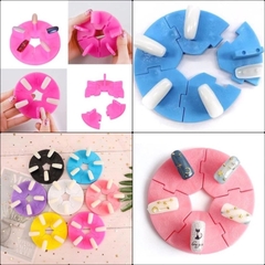 Đế Tròn Gắn Móng Giả 5 Ô Tháo Rời