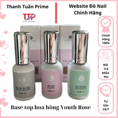 Base Top Cứng Móng Youth Rose 20ML – Bộ Base Top Chính Hãng, Bền Màu, Bám Tốt