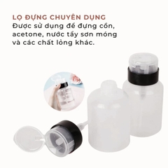 Bình Nhún OPI / Bình Nhún Tem Vàng Đựng Cồn, Acetone, Nước Tẩy Sơn Móng