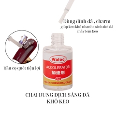 Bộ Keo Dán Đá Waloc Kèm Dung Dịch Kích Khô Siêu Chắc