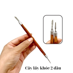Cây Lấy Khóe Móng Cán Gỗ Cao Cấp – Dụng Cụ Lấy Khóe 1 Đầu / 2 Đầu Chuyên Dụng Nail