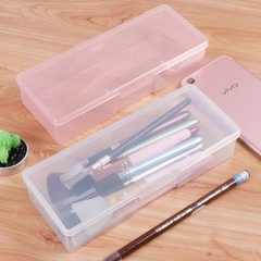 Hộp Nhựa Đựng Cọ Nail Trong Suốt 19x8cm