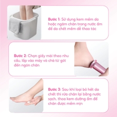 Máy Chà Gót Chân Không Tích Điện TL-DS01 Kèm Nhám Thay