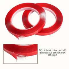 Băng Dính Đỏ 2 Mặt Dán Thanh Trưng Bày Móng
