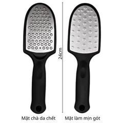 Cây Chà Gót Chân 2 Mặt Có Hộp Chứa Da Chết