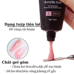 Gel Gôm Nối Móng Vinimay Acrylic Gel 30ml – Nhiều Phân Loại Màu