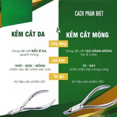 KỀM CẮT DA NGHĨA D-555 – LƯỠI BÉN CHUẨN SALON