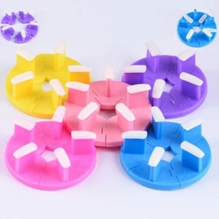 Đế Tròn Gắn Móng Giả 5 Ô Tháo Rời